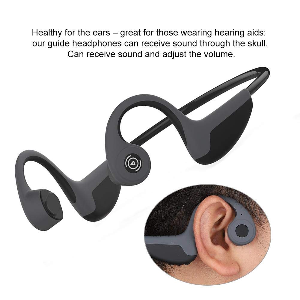 Auriculares de conducción ósea ASHATA, Z8 Auriculares inalámbricos de conducción ósea Auriculares impermeables Bluetooth 5.0 Auriculares, Auricular Bluetooth Auriculares inalámbricos Tecnología de con