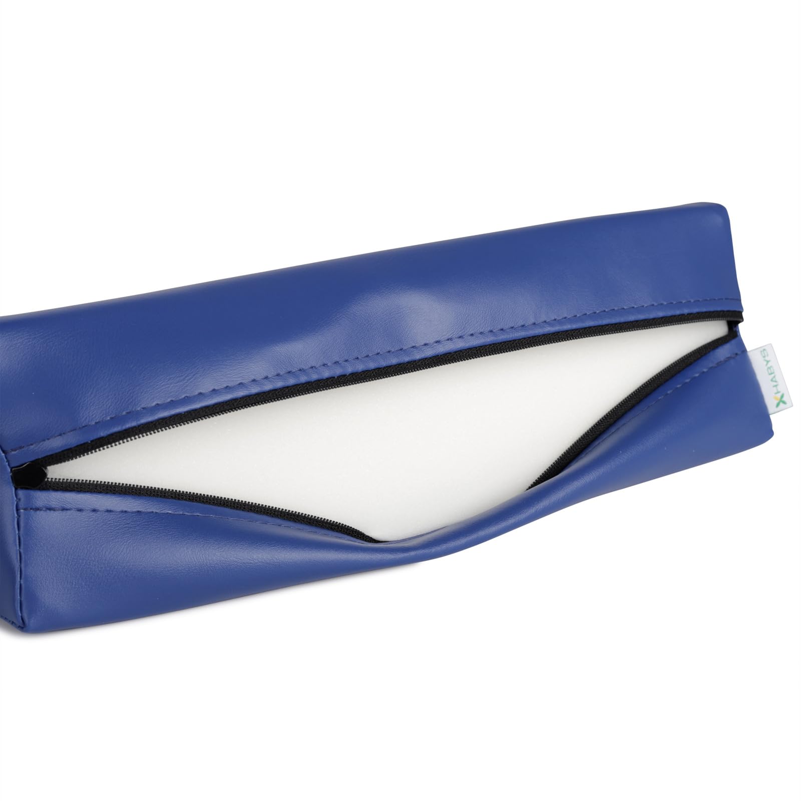 HABYS Lagerungskeil 70/50x20x15 cm | Massagekissen für Gesicht, Rücken & Dekolleté | Vinyl Flex Bezug | Farbe Grau