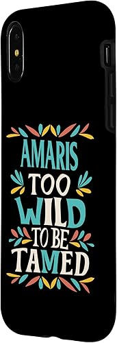Miniatura 8 de iPhone XS Max AMARIS Name Cute Retro Girls Wildflower AMARIS Name Case