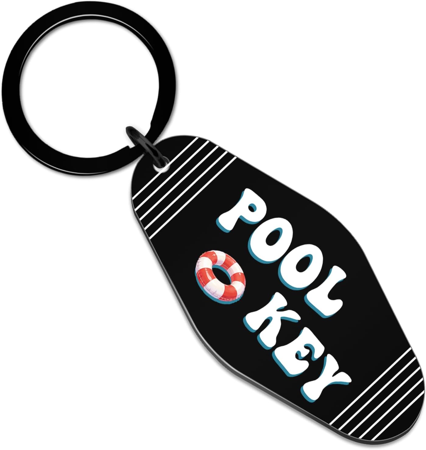 Pool Keychain Vintage Motel Keychain Summer Stuff for Swimmers Women Men