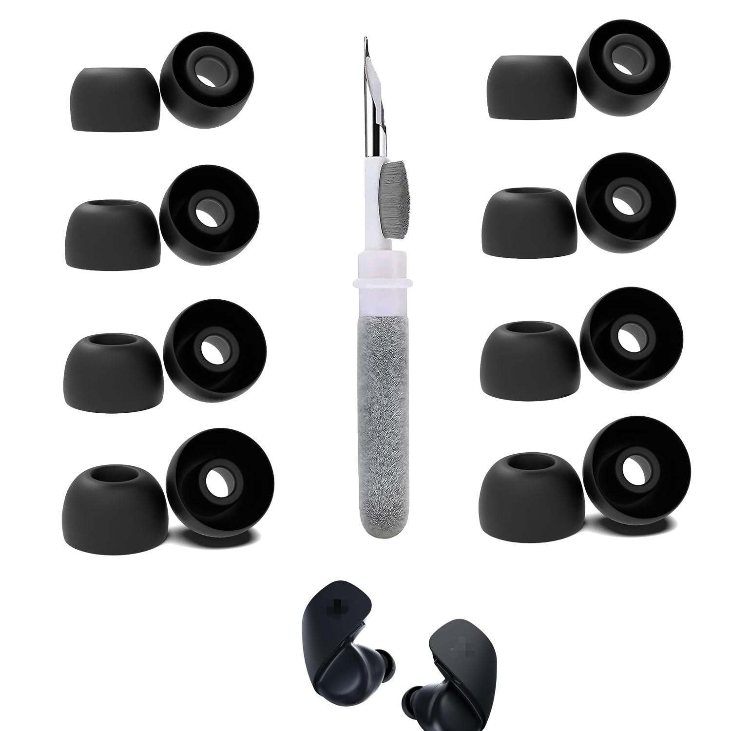 Amazon.com: Vykyntow 8 Pairs Replacement Ear Tips Compatible with