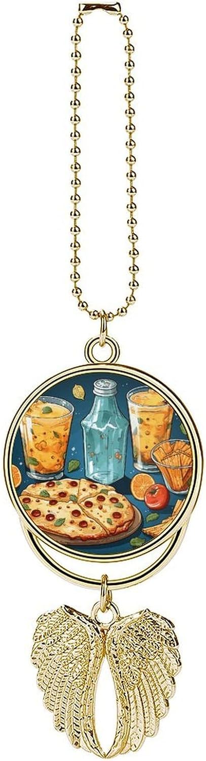 Food Party Decorative Guardian Angel Car Charm for Rear View Mirror