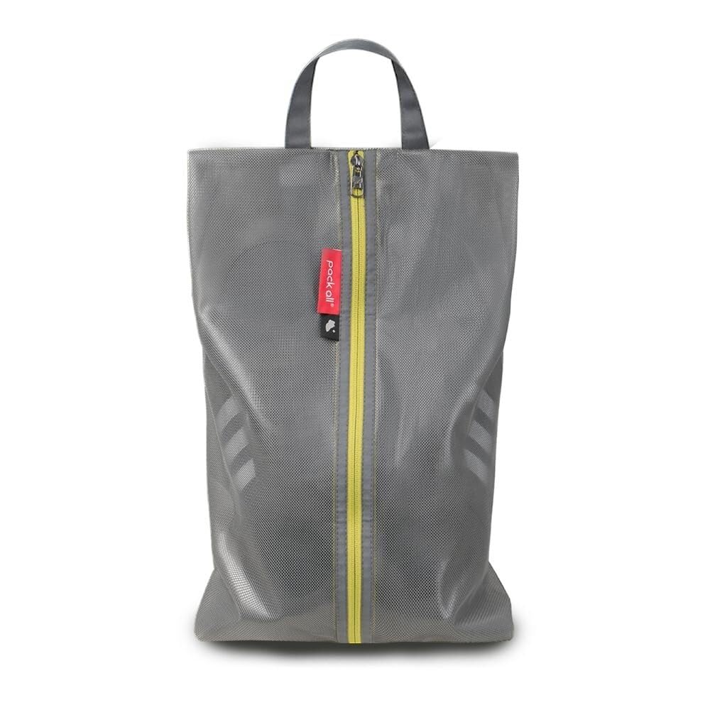 Bolsas de Zapatos for Viajes, Bolsa Malla Resistente al Agua con Cremallera, Organizador portátil for Hombres y Mujeres, 2 tamaños(Plus-Grey)