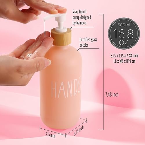 Miniatura 3 de Dispensador de jabón rosa para cocina, dispensador de detergente o dispensador de jabón para manos para fregadero de cocina, bomba de jabón moderna