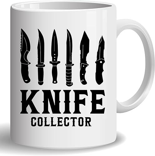 Miniatura 1 de -11Oz- Taza de café coleccionista de cuchillos, taza de regalo para hacer cuchillos, taza de té para coleccionar cuchillos, regalo para amantes de