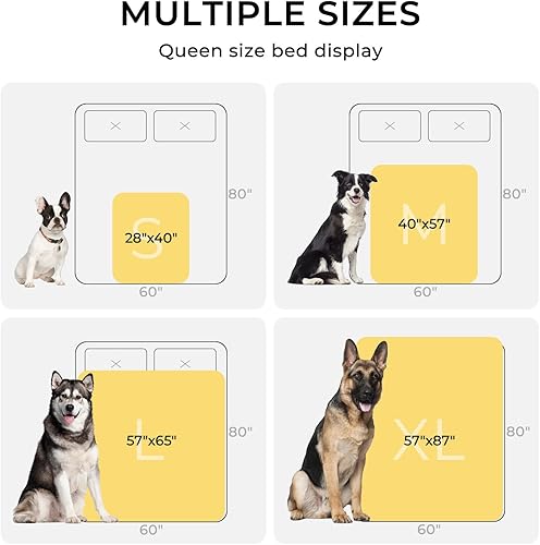 Miniatura 5 de Luciphia Manta impermeable para perros grandes, a prueba de líquidos, protector de muebles lavable y reversible para mascotas, para sofá, manta de