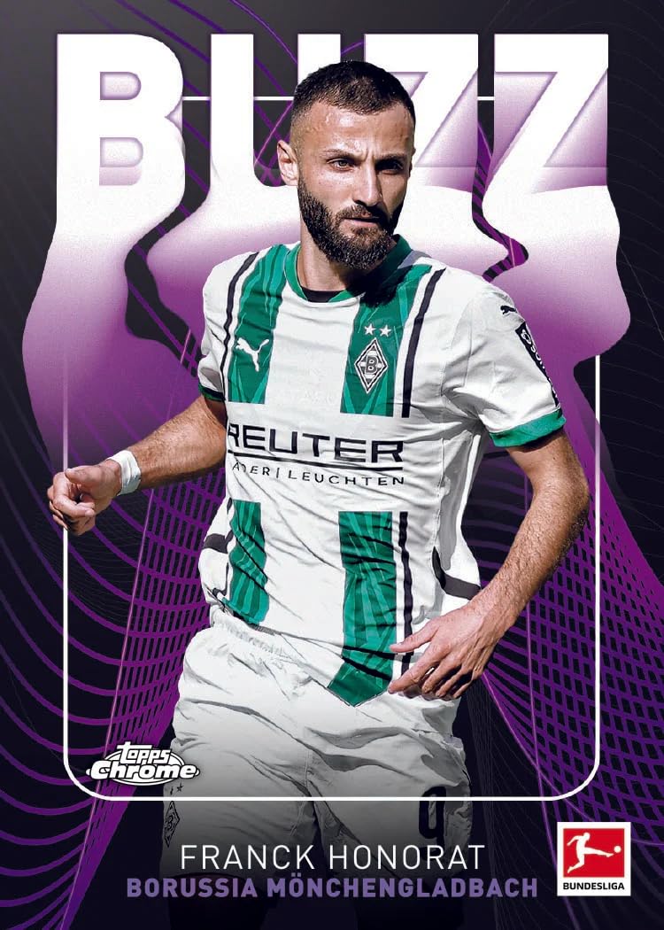 Topps Chrome Bundesliga Season 2024/25 Fussball Vorteilsbox - 7 Packungen pro Box - 4 Karten pro Packung