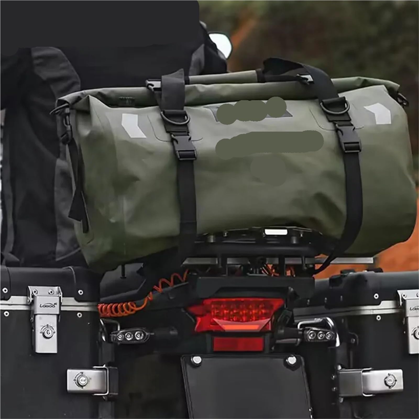 Tylny bagażnik Torba Motocyklowa sucha torba Wodoodporna odblaskowa torba podróżna ogon Narciarstwo Podróże Piesze wycieczki Camping Bagaż zewnętrzny Torba na ogon motocykla(20L carbon fiber)
