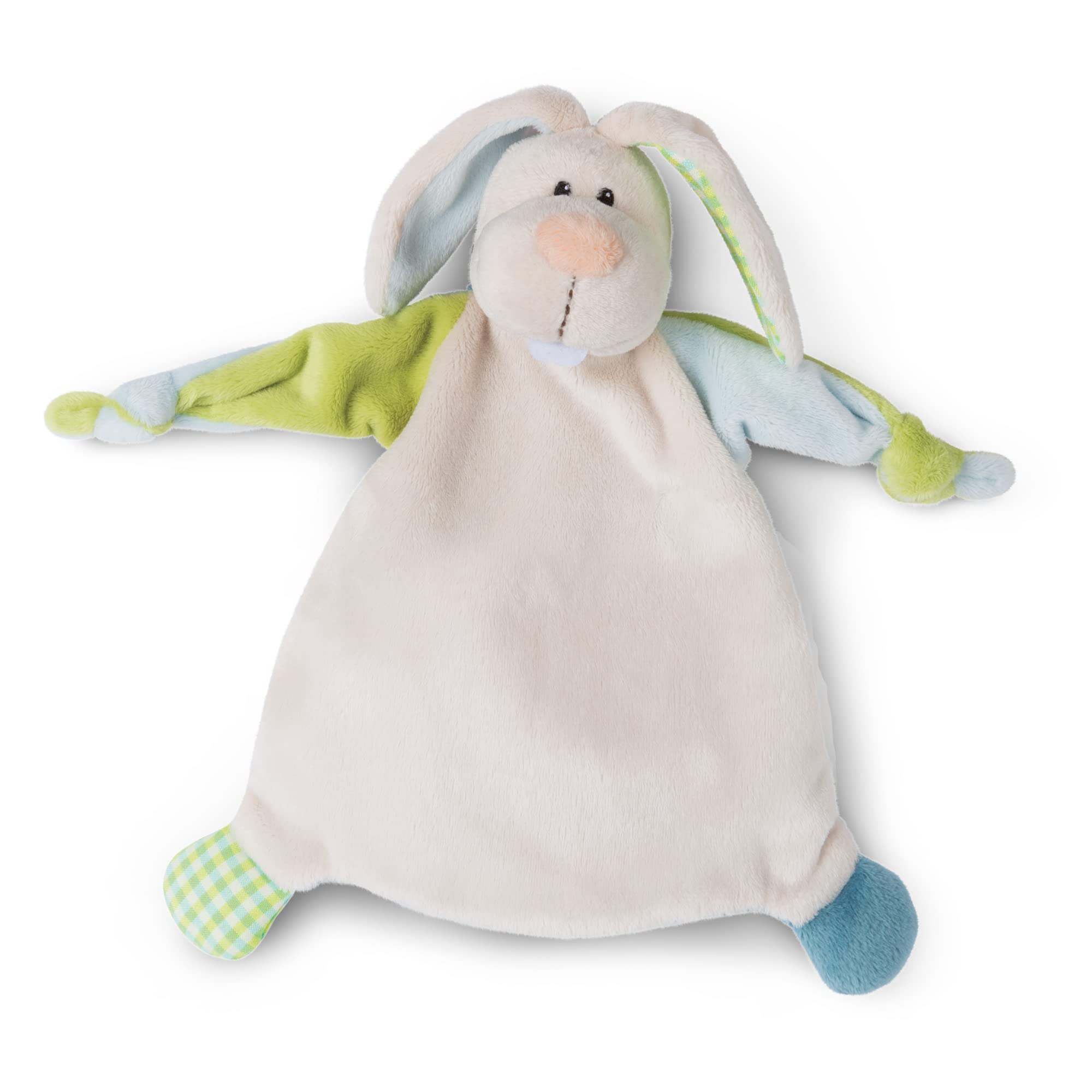 NICI Królik Kołderka 25x25 cm – Puszysty Kocyk od 0+ Miesięcy – Kołdry dla Dzieci & Niemowląt – Dziecięce Przytulanki – Kocyki dla Dziewczynek & Chłopców