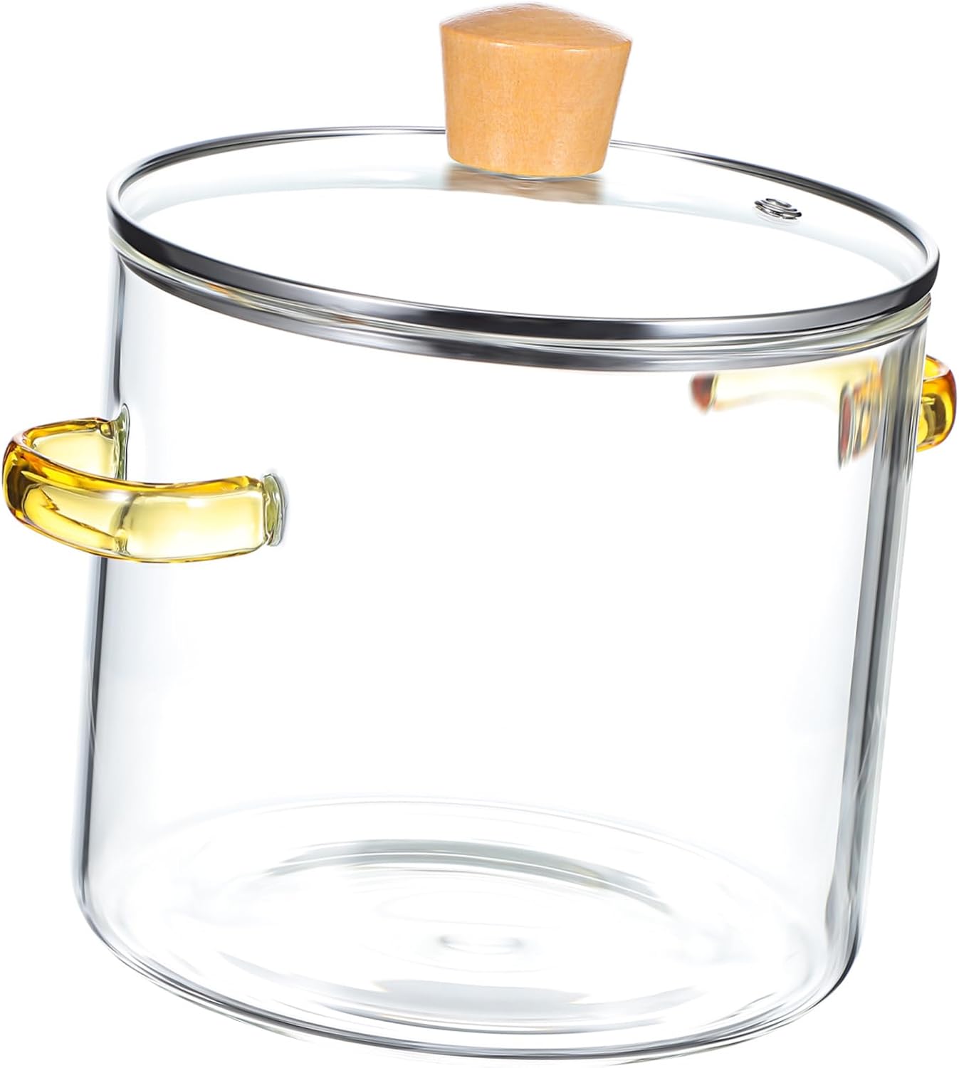 Garneck Large Capacity Double Pot Kitchen Cookware Pot for Plants Pots and Pans Glass Saucepan for Stove Top