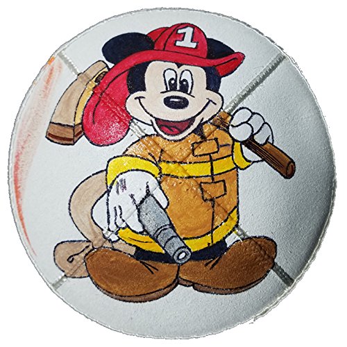 Hand-painted Kippah (Yarmulke) with a Fireman Mouse