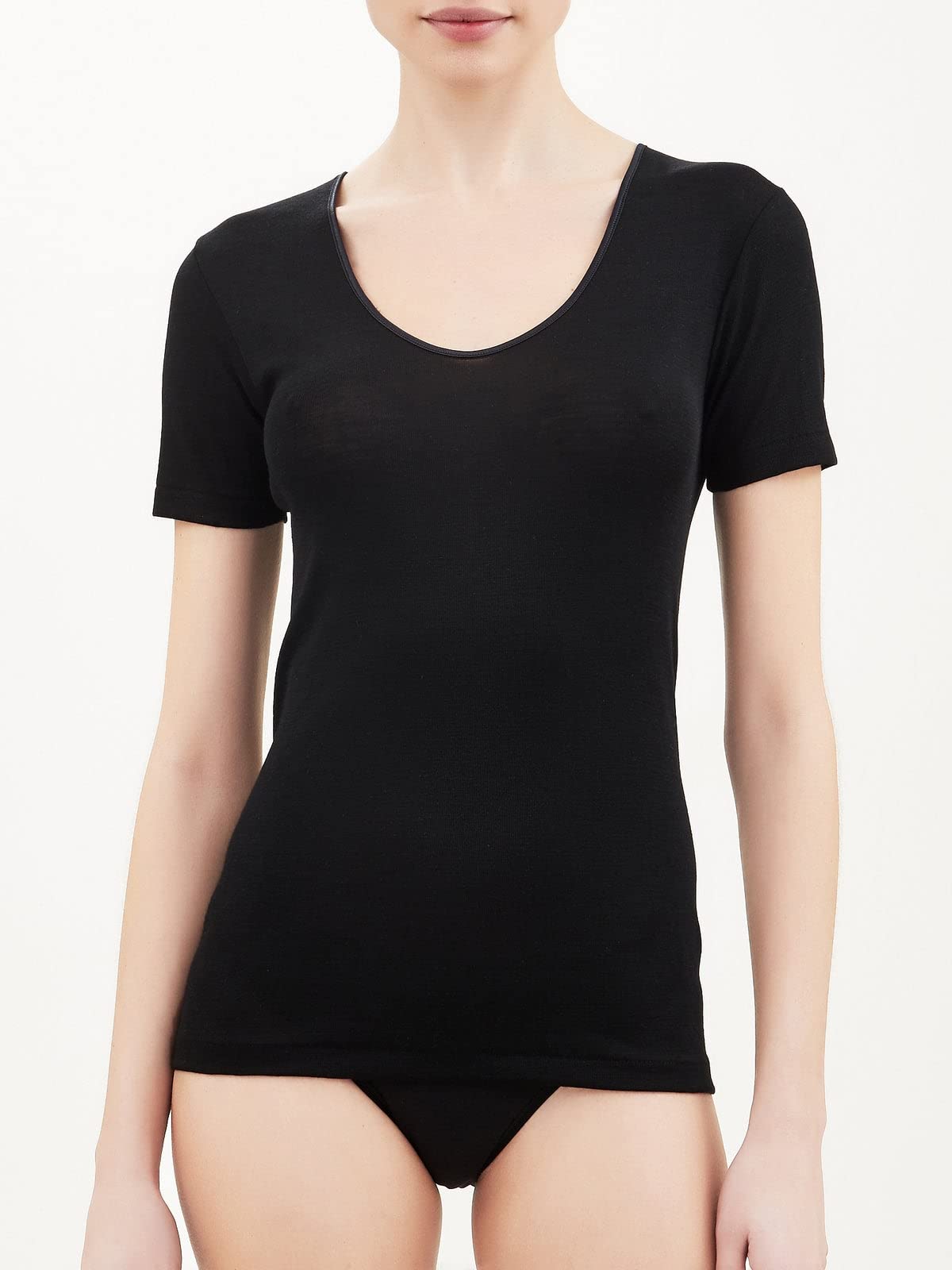 Maglia (3 Pezzi) Intima 100% Cotone Estiva Mezza Manica Raso