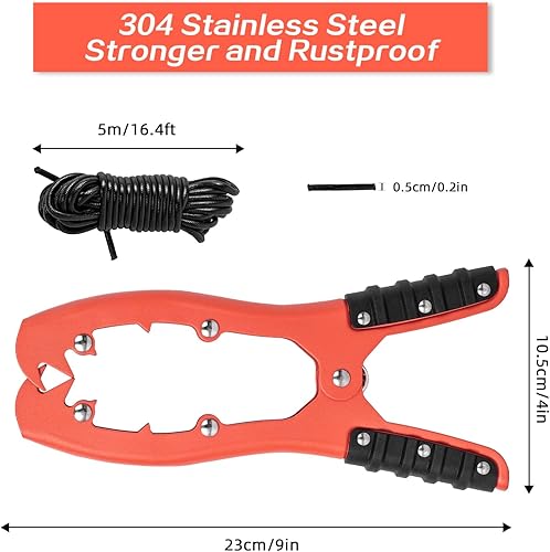 Miniatura 4 de lewkefx Kayak Canoa Anchor Grip, barco, tubo de flotador y accesorios de pesca de kayak, equipo de kayak, anclaje de abrazadera de cepillo con