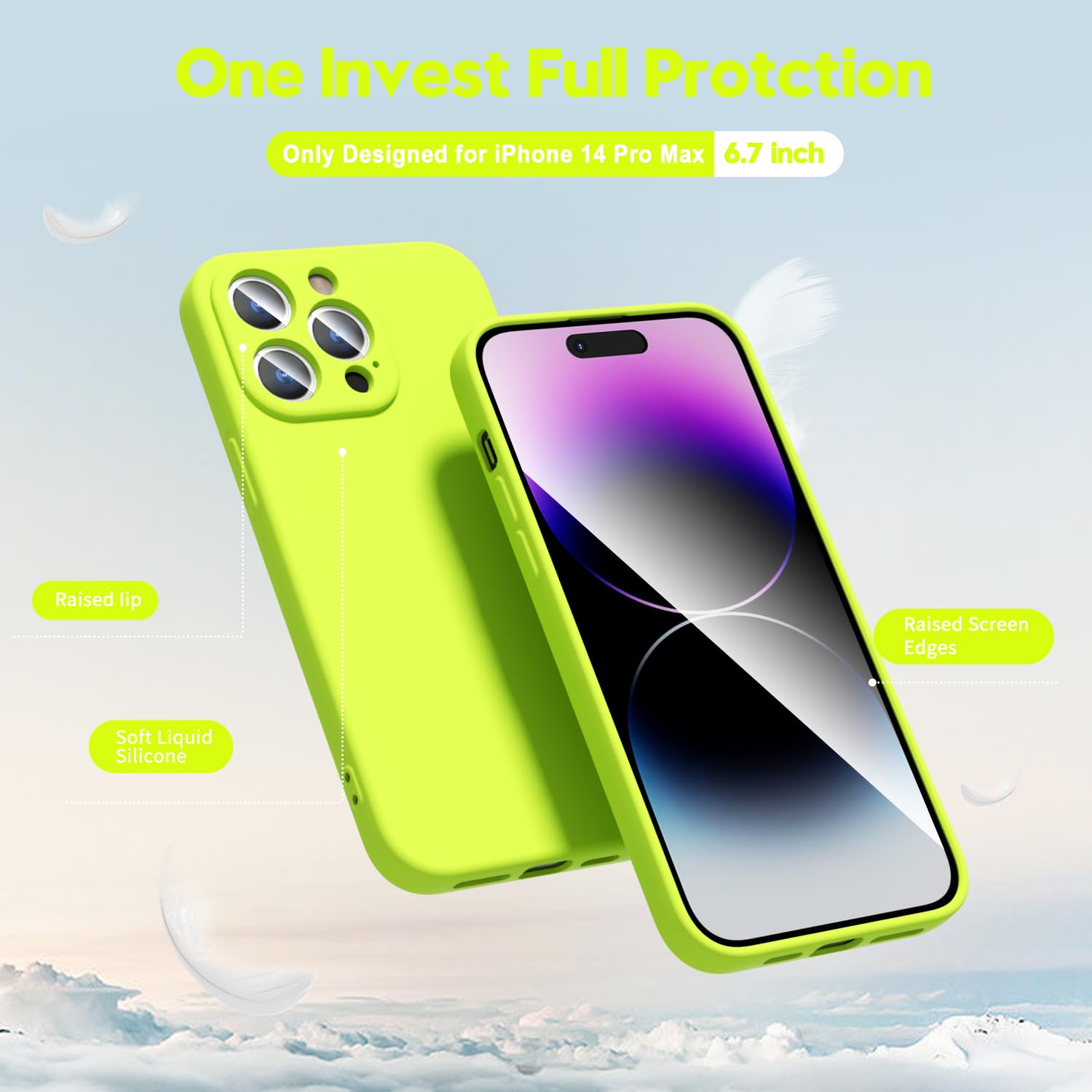 oakxco for iPhone 16 Pro Max Case Liquid Silicone, Soft Rubber Gel Elegant Aesthetic Basic Simple Cover, Cute Thin Slim TPU Matte Solid Color Plain Smooth Case for Women Girl, Light Pink — view 539