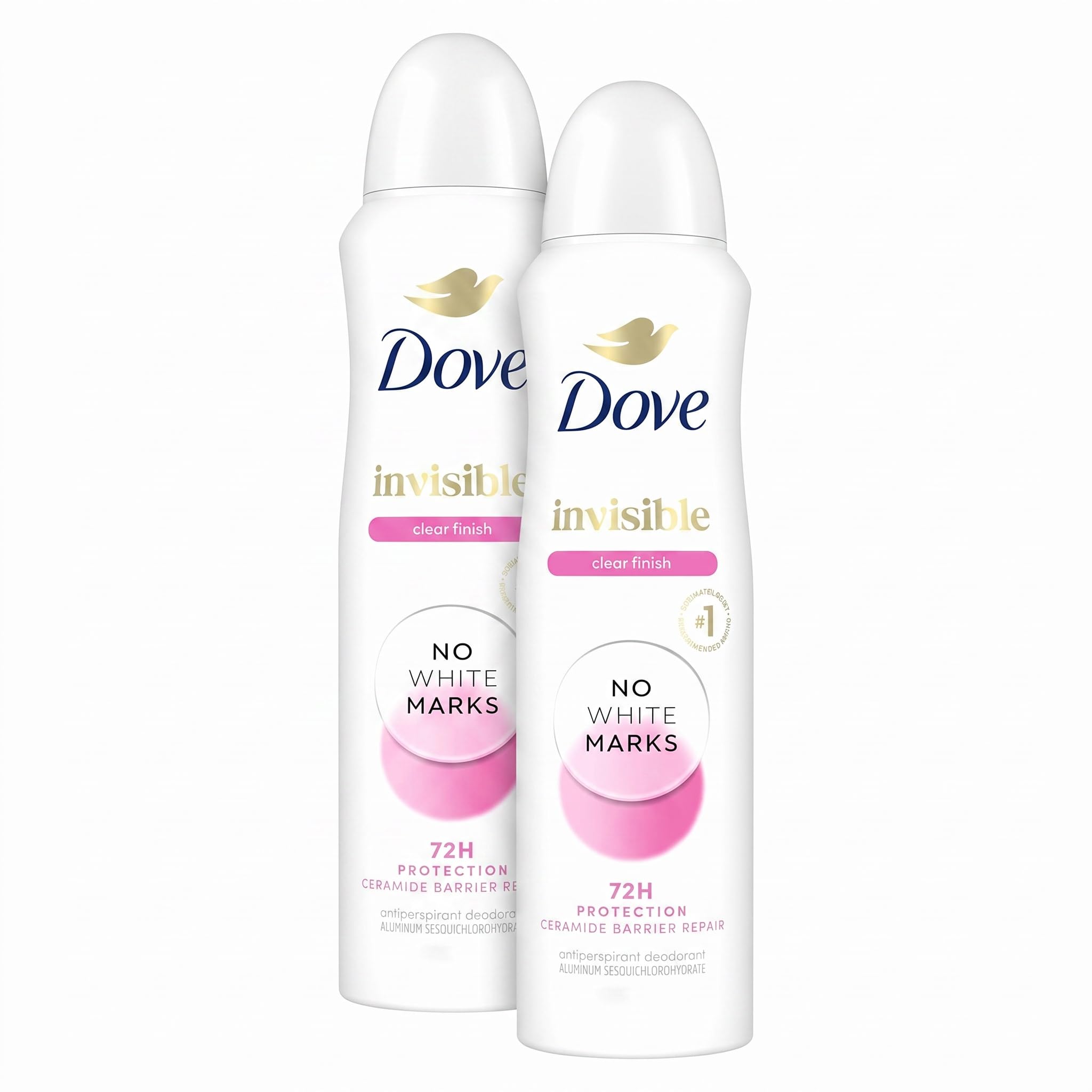 Dove Invisible Clear Antiperspirant - No White Marks -10