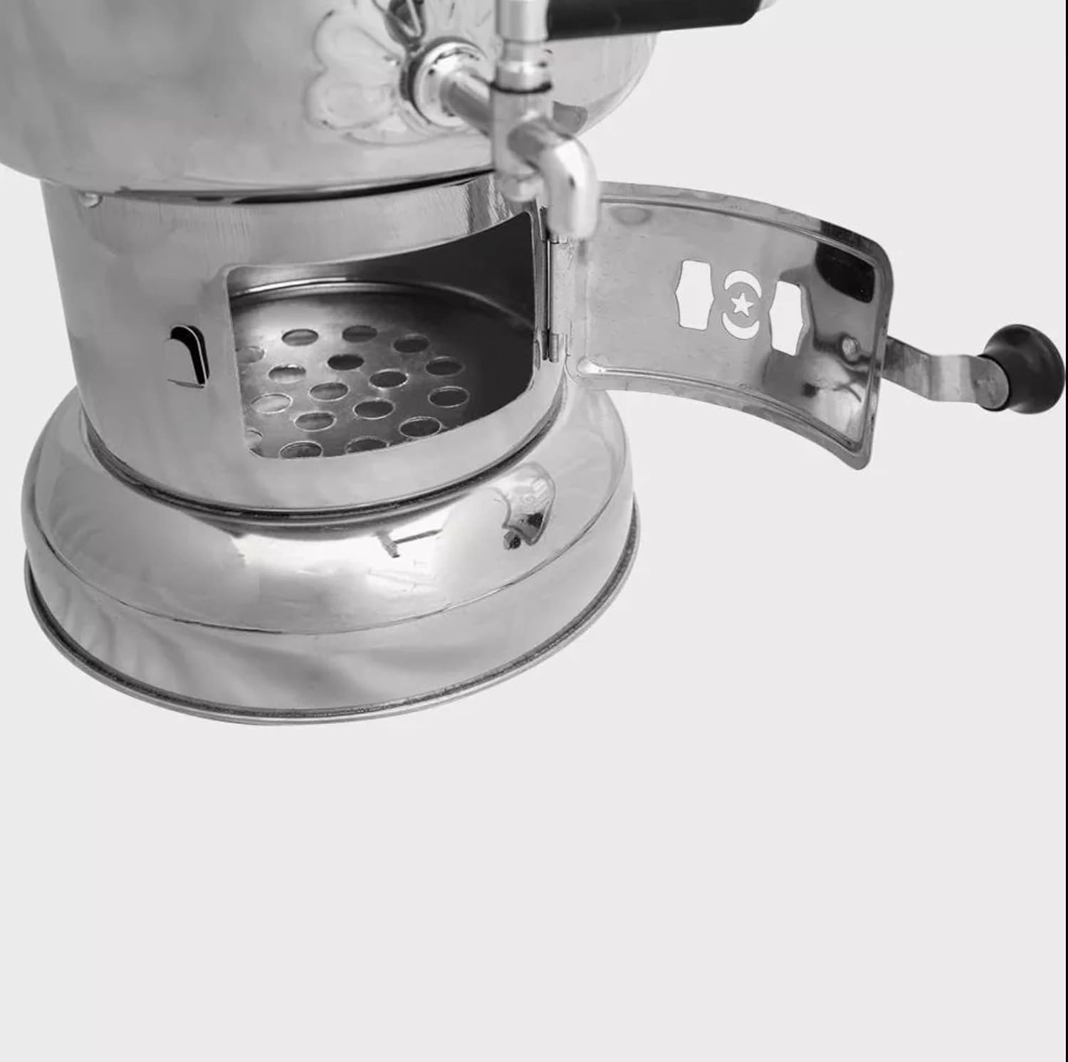 Tubibu Samovar Free Energy Water Heater TEAPOT NOT INCLUDED 4l /150 Oz Semaver Samavar Boat Camping Hiking Hunting Yachting Tea Kettle (4-LT)