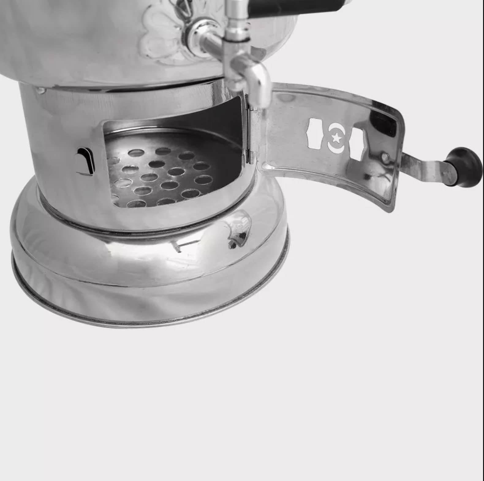 Samovar Chauffe-eau à Énergie Libre THERMOSIS PAS INCLUS 4l / 141 Oz Semaver Samavar Bateau Camping Randonnée Chasse Yachting Théière (4-L)