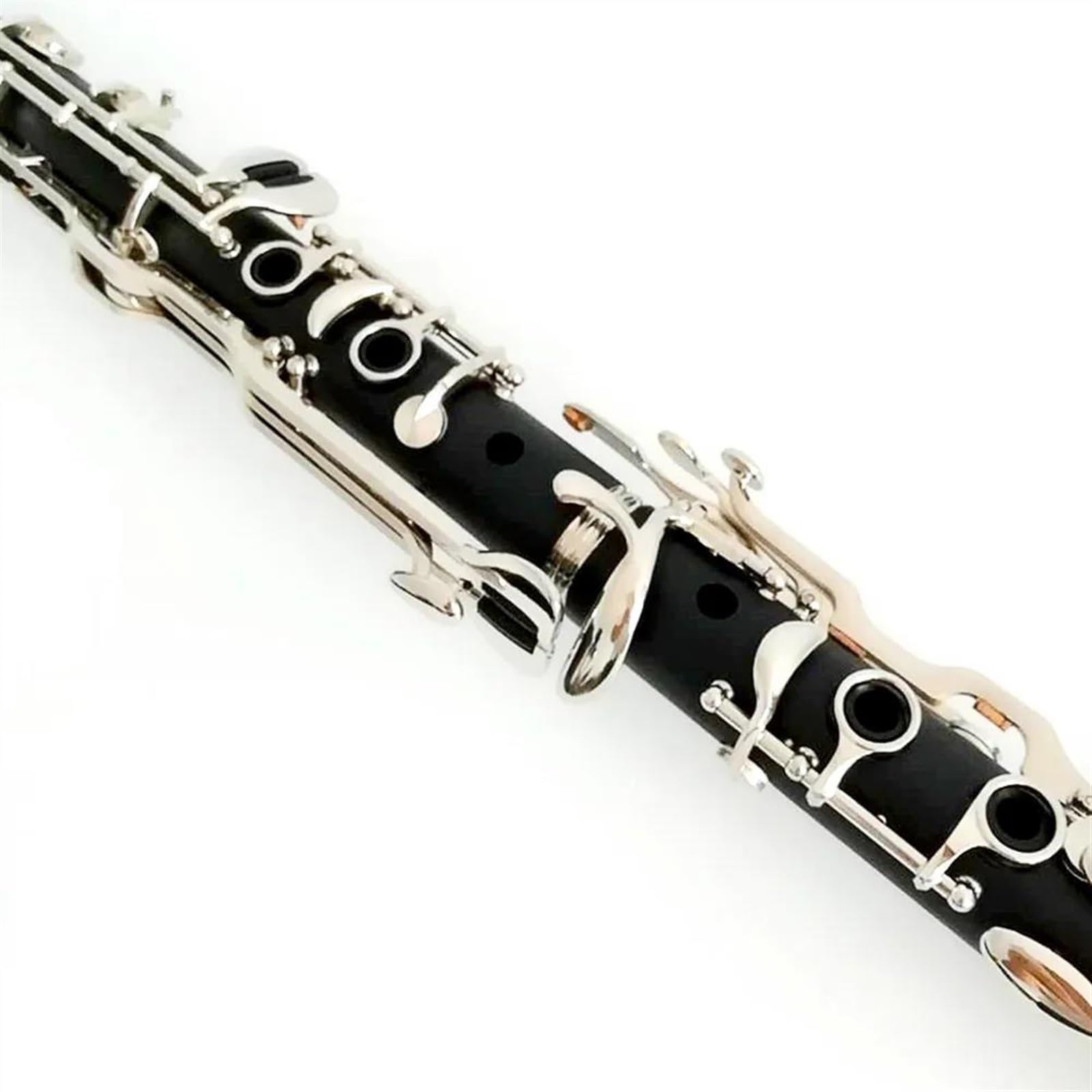 Instrumento de clarinete de 18 teclas en tecla G Cuerpo de baquelita Superficie niquelada Clarinete Profesional
