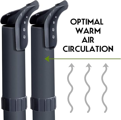 Miniatura 7 de COSTWAY Secador de botas, secadora eléctrica de zapatos y calentador con soplador de calor, secado rápido, protección contra sobrecalentamiento,