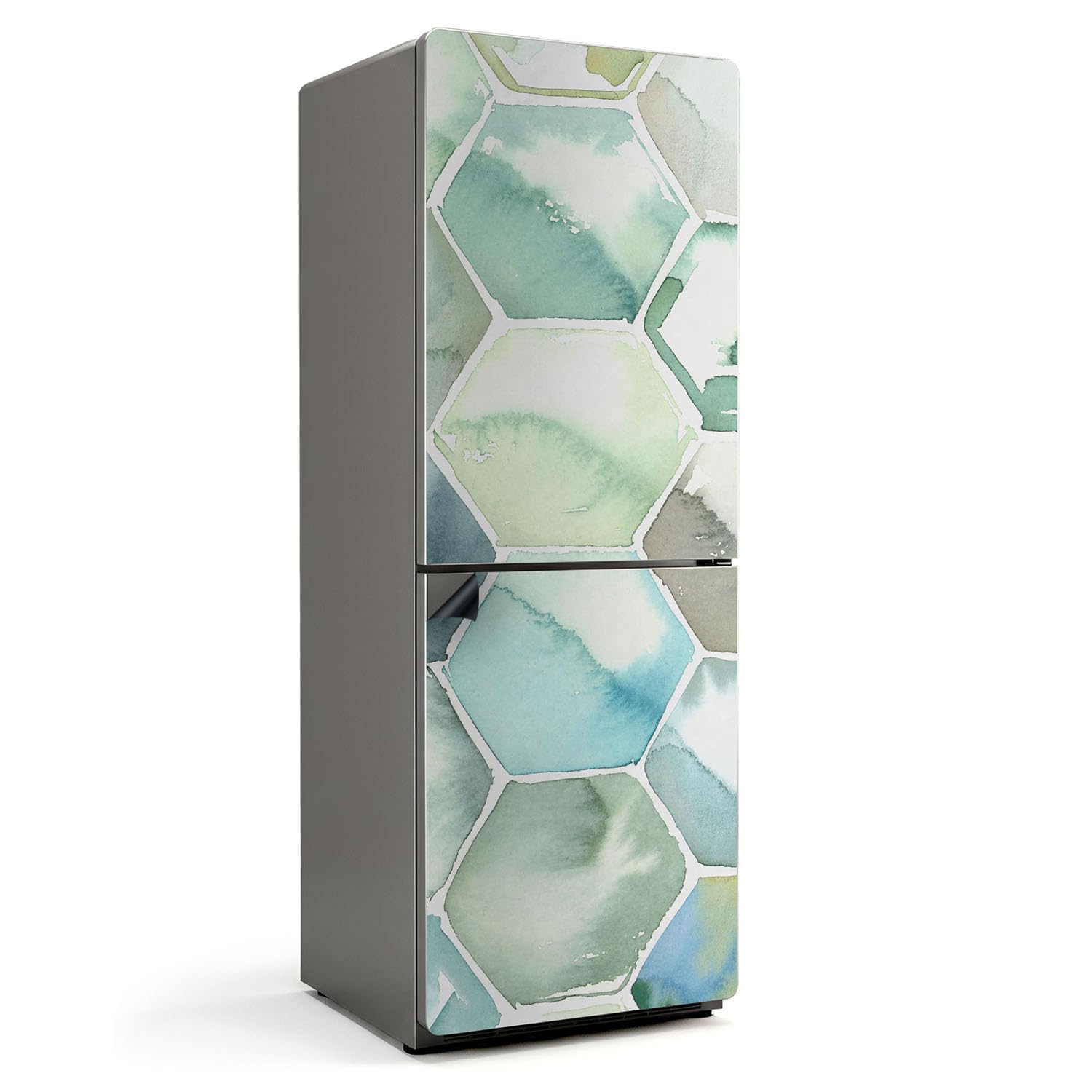 Tapis magnétique 70x190 cm pour cuisine étanche et rénovation à motif hexagonal