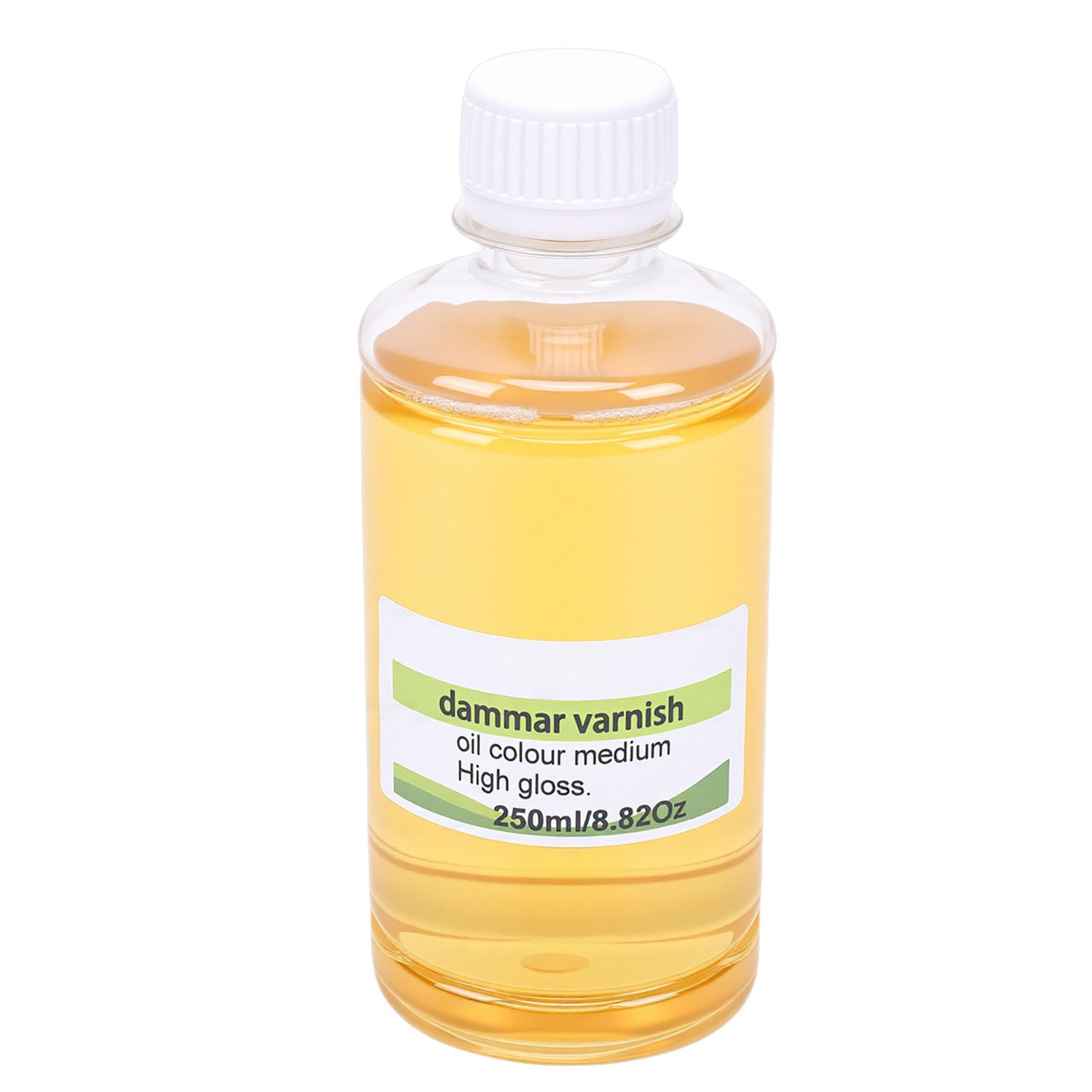 Werniks o Wysokim Połysku 250 Ml, Przezroczysty Werniks Ochronny do Malarstwa Artystycznego, Zapobiega Kurzowi i Zadrapaniom, Odpowiedni do dzieł Sztuki Olejnych i Alkidowych,