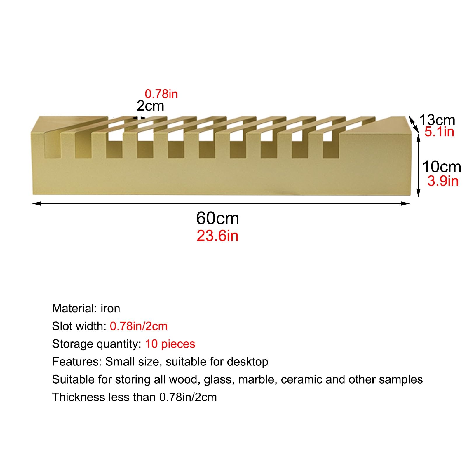 HXFAAFXH Metal Porcelain Tile Display Rack for Trade Show & Retail Stores,Floor Tile Display Stand, Building Material Display Shelf with 10 Card Slots,Floor Sample Holder for Exhibition Halls(White)