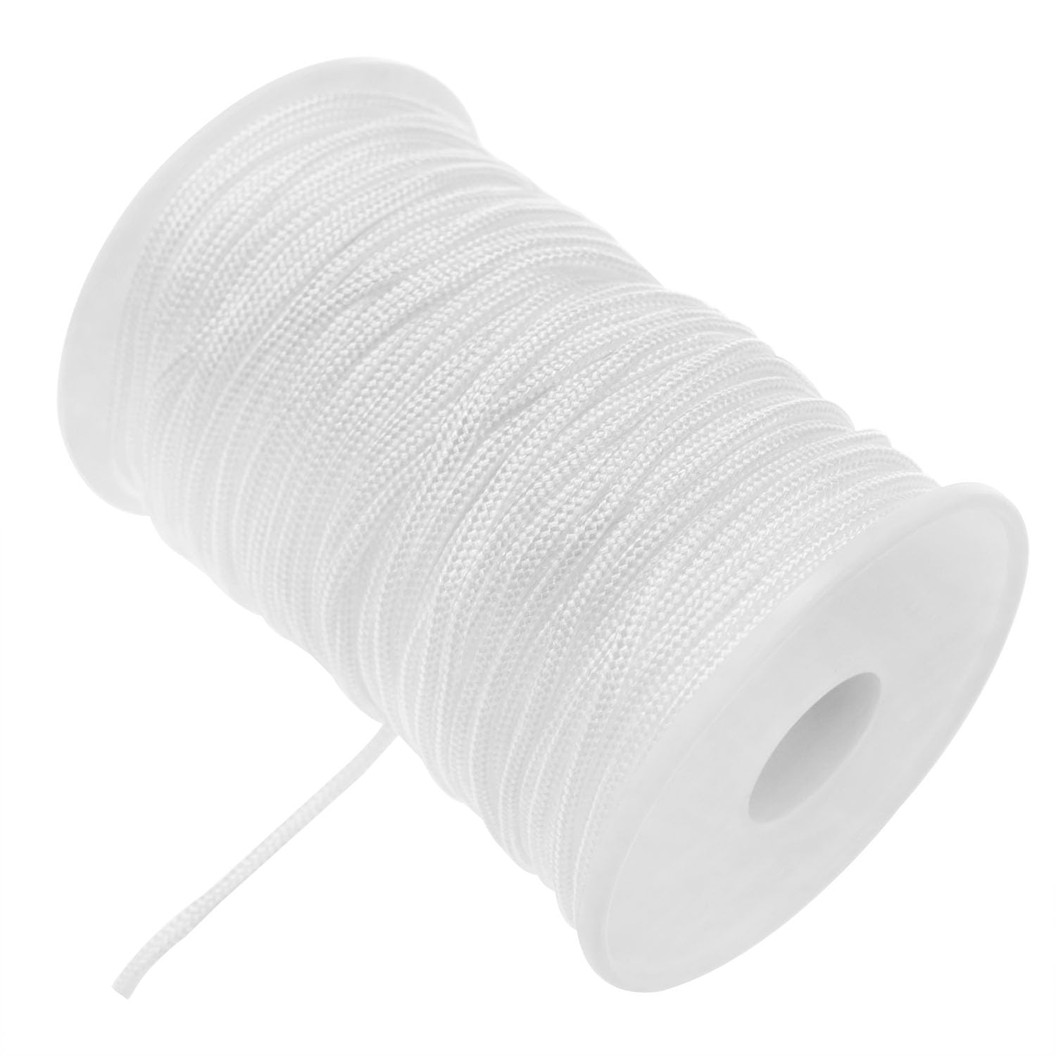 Xhziy 10 White Wood Clocks +55 Yards of Coiled Rope Blind Cord Blind String Repair Kit Roman Shade Kit for Aluminum Blind Window Shading Horticultural Plants and Crafts 1 Set