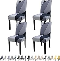 Vista 125 de JQinHome 6 fundas protectoras para sillas de comedor, de alta elasticidad, extraíbles y lavables, para el hogar, fiesta, hotel, ceremonia de boda