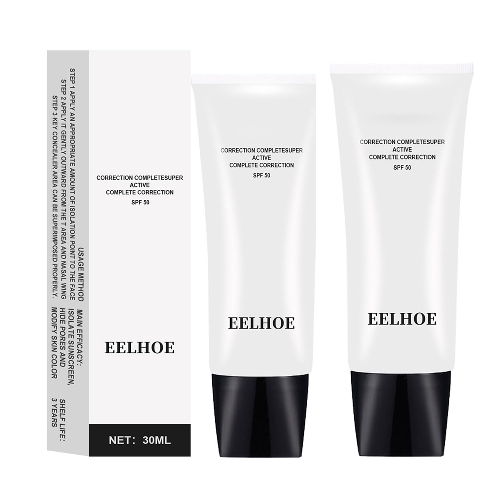 Skin Tone Adjusting CC Cream, Colour Correcting Self Adjusting for Mature Skin, Face Primer Cosmetics CC Cream, Moisturizing Skin Concealer Brightening Skin Tone for Oily and Dry Skin