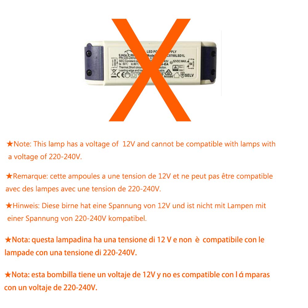 Lote de 15 bombillas halógenas GU5.3 LED 5 W MR16, 6000 K, AC/DC 12 V, 500 lm, ángulo de haz de 40 grados, GU5.3, 50 W, sustituye a bombillas halógenas, no regulables