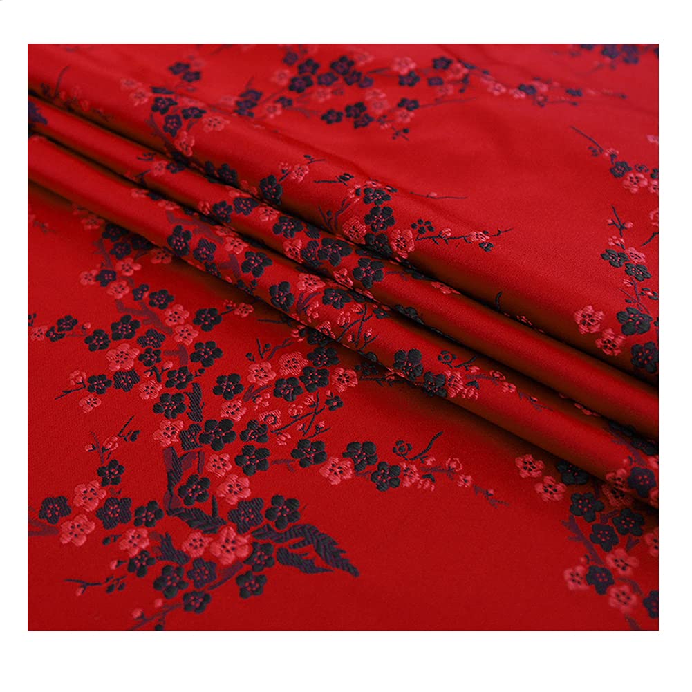 Goonsds D Brocade Fabric Cheongsam An Kimono Material Satin Fabric For Sewing Iy 75Cmx50cm,