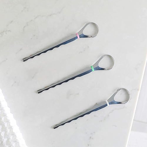 Miniatura 2 de Barredora de lengua modelo T barrido de grado médico de acero inoxidable con cabezal de limpieza más amplio reduce el mal aliento y mejora el sabor