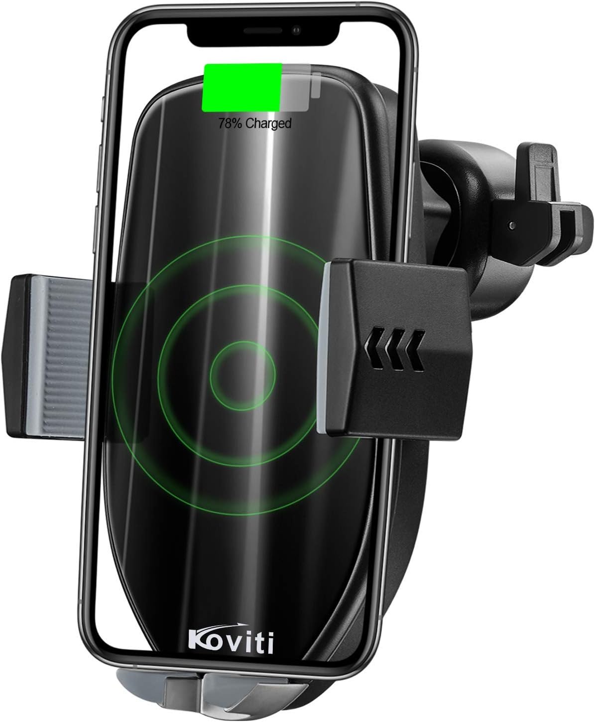 Wireless Car Charger, 2020 Newest 10W Qi Fast Charging Car Charger Mount Phone Holder Automatic Clamping,Compatible for iPhone XS MAX/XR/XS/X/8Plus/8,Samsung Galaxy S9/S8/S8 Plus/S7/S6 Edge Plus/Note9