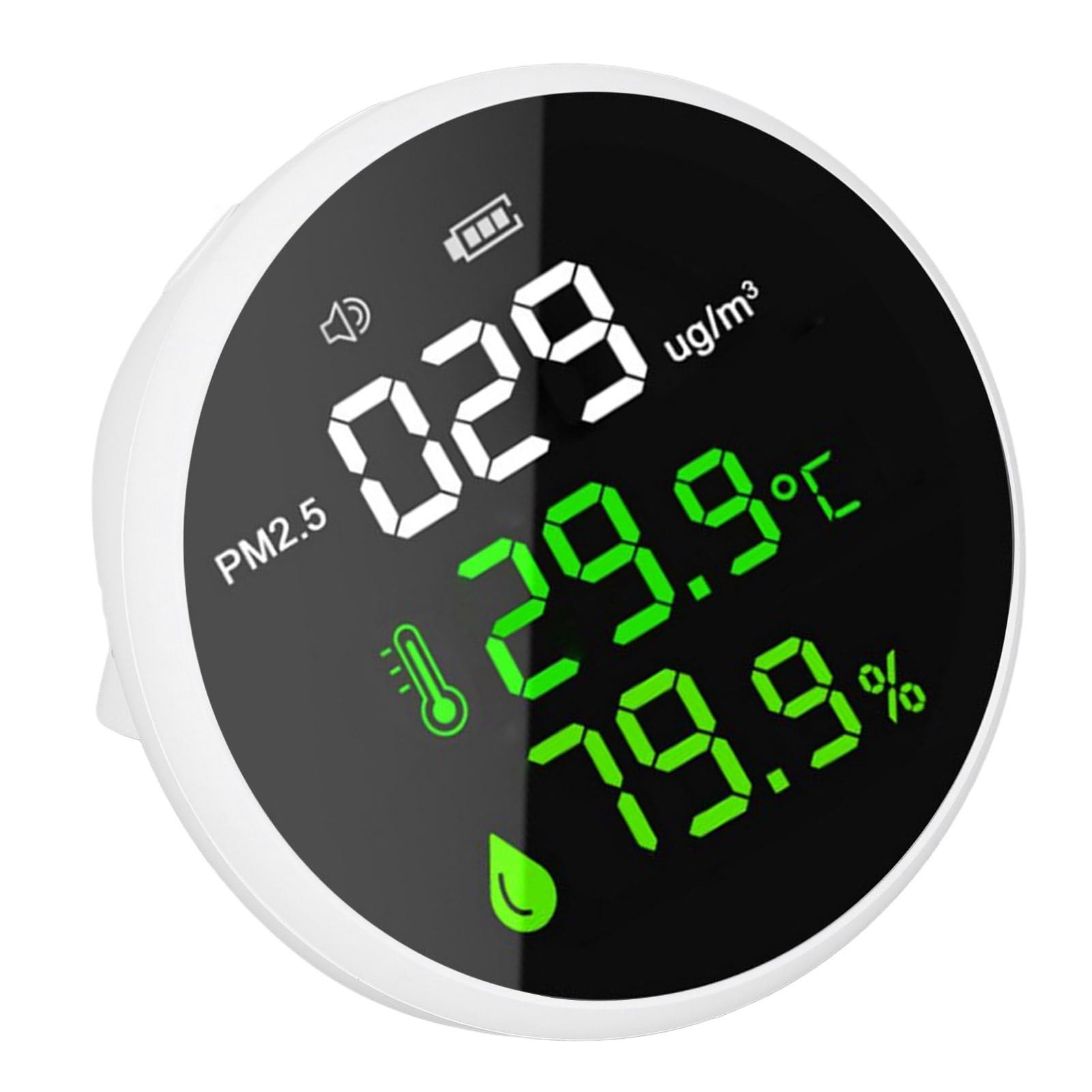 Portable Air Quality Monitor, 3 in 1 Air Quality Monitor, PM2.5 Meter Mini Portable Smart Sensor, Detects Temperature and, Indoor Air Quality Meters