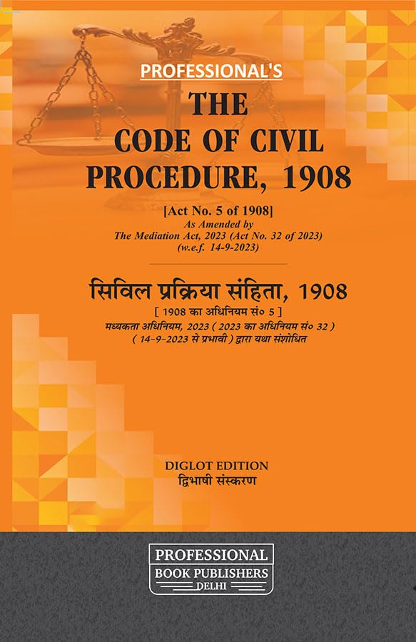 CPC सिविल प्रक्रिया Diglot Edition Professional's- Code of Civil ...