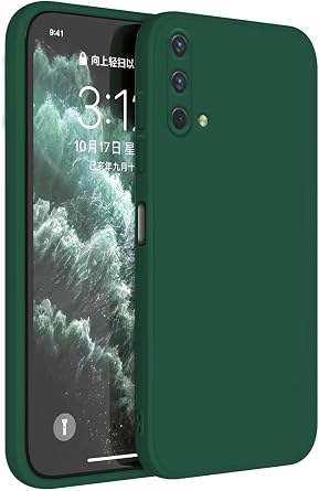 TPU Silicone Case Compatible with OnePlus Nord CE 5G 6.43", Cover Holster Sleeve - Dark Green