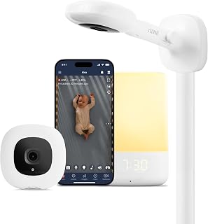 Nanit Smart Baby Video Monitor Nursery Bundle with Wall Mount 1080p White