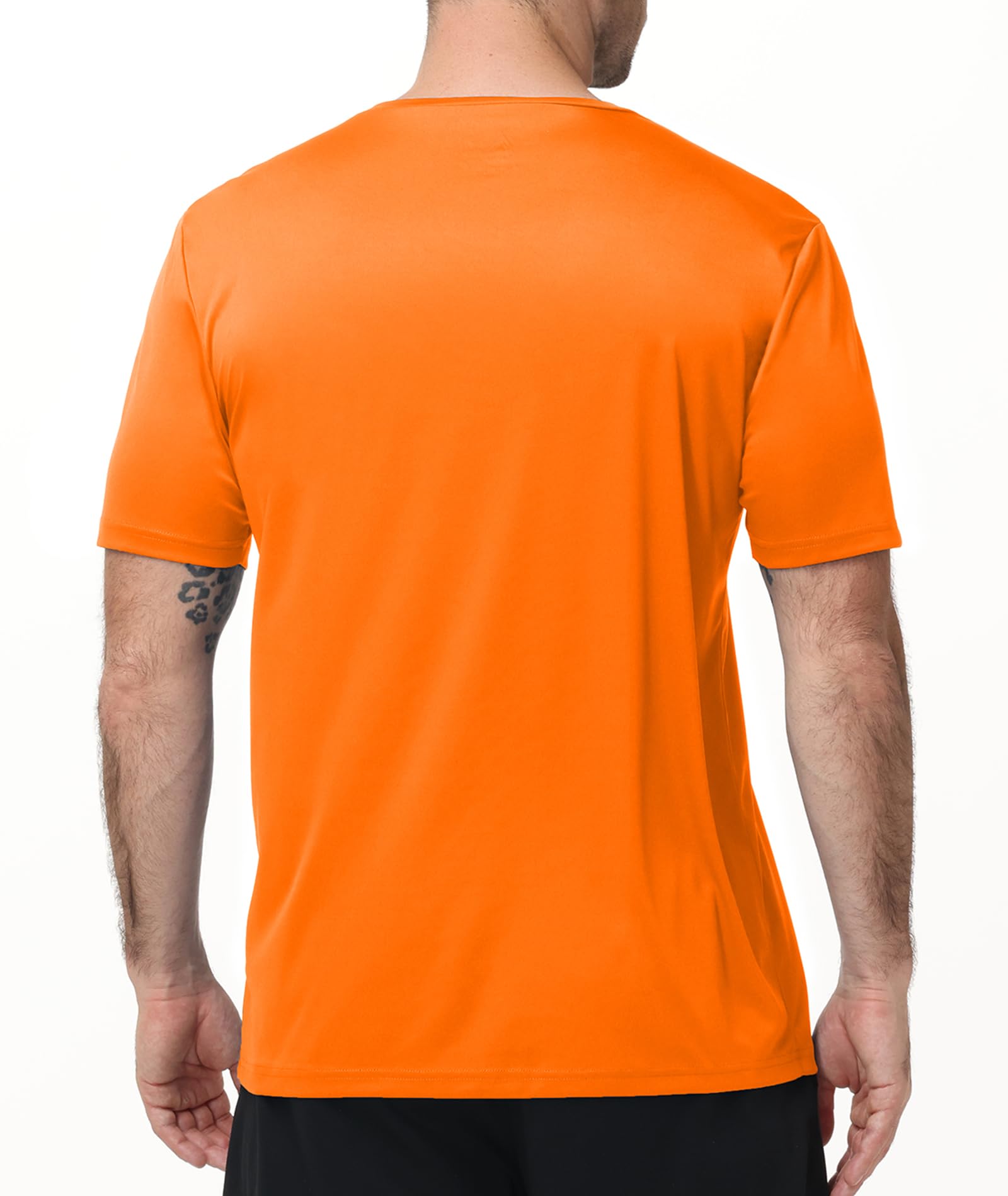 ZITY 5 Pack Classic Tshirt for Men- Men's Rash Guard Short Sleeve UPF 50+ Sun Protection Moisture Wicking Athletic Shirts - 4