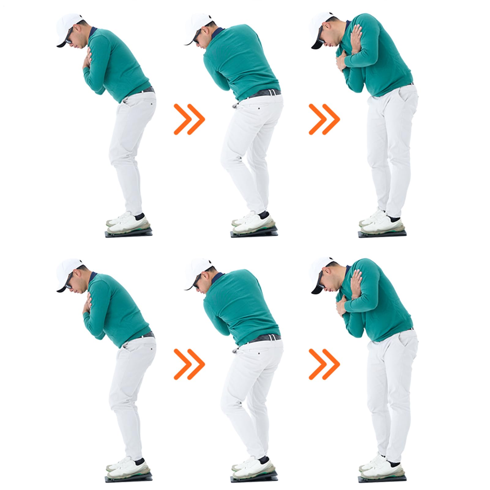 Golf Training Balance Board – przyrząd treningowy do zwiększenia prędkości zamachu, płyta dociskowa do przenoszenia ciężaru podczas treningu, dla dorosłych, uczniów, początkujących, miłośników gry w