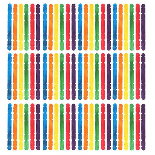 150pcs coloridos sierra de sierra palitos de helado para bricolaje de arte manual de arte accesorios de cocina accesorios