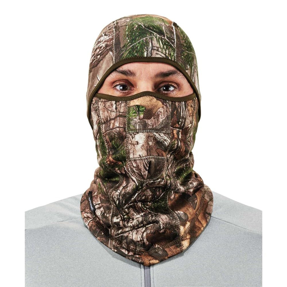 Ergodyne - 16833 N-Ferno 6823 Sturmhaube, Skimaske, windabweisende Camouflage-Gesichtsmaske, aufklappbares Design zum Tragen als Halstuch, Realtree Camouflage, Einheitsgröße