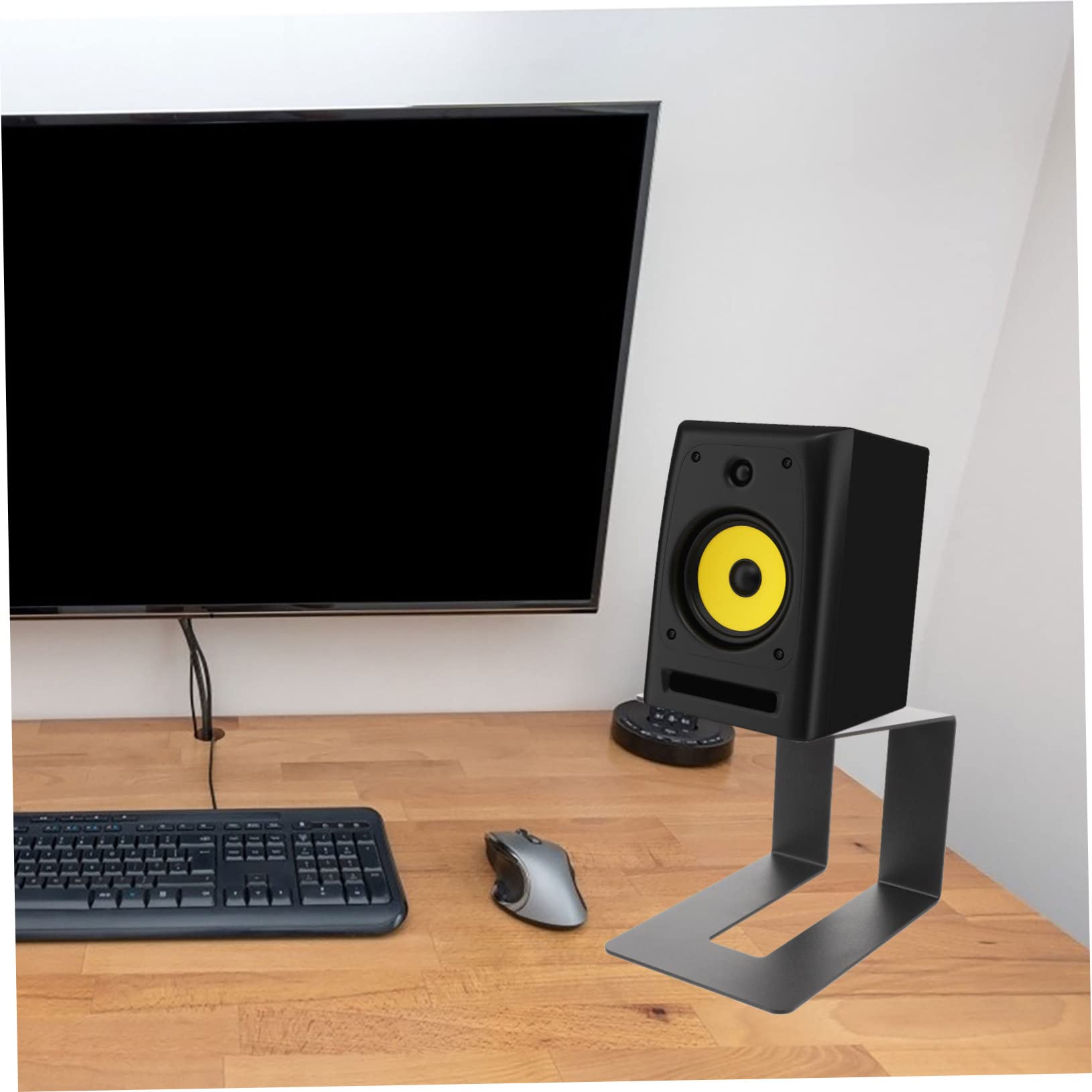 Pronomic SLS-36P BK Statif Table Haut-Parleurs - Support Studio Réglable 25,5-41 Cm Jusqu'à 20 Kg