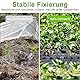 Deepton Erdanker Unkrautvlies, 50 Stück Erdnägel 10.5cm Lang, Bodenanker Schwarz, Erdspieß, Erdschrauben für Sicherheitsnetz, Maulwurfgitter, Drainagevlies, Teichvlies, Gartenvlies