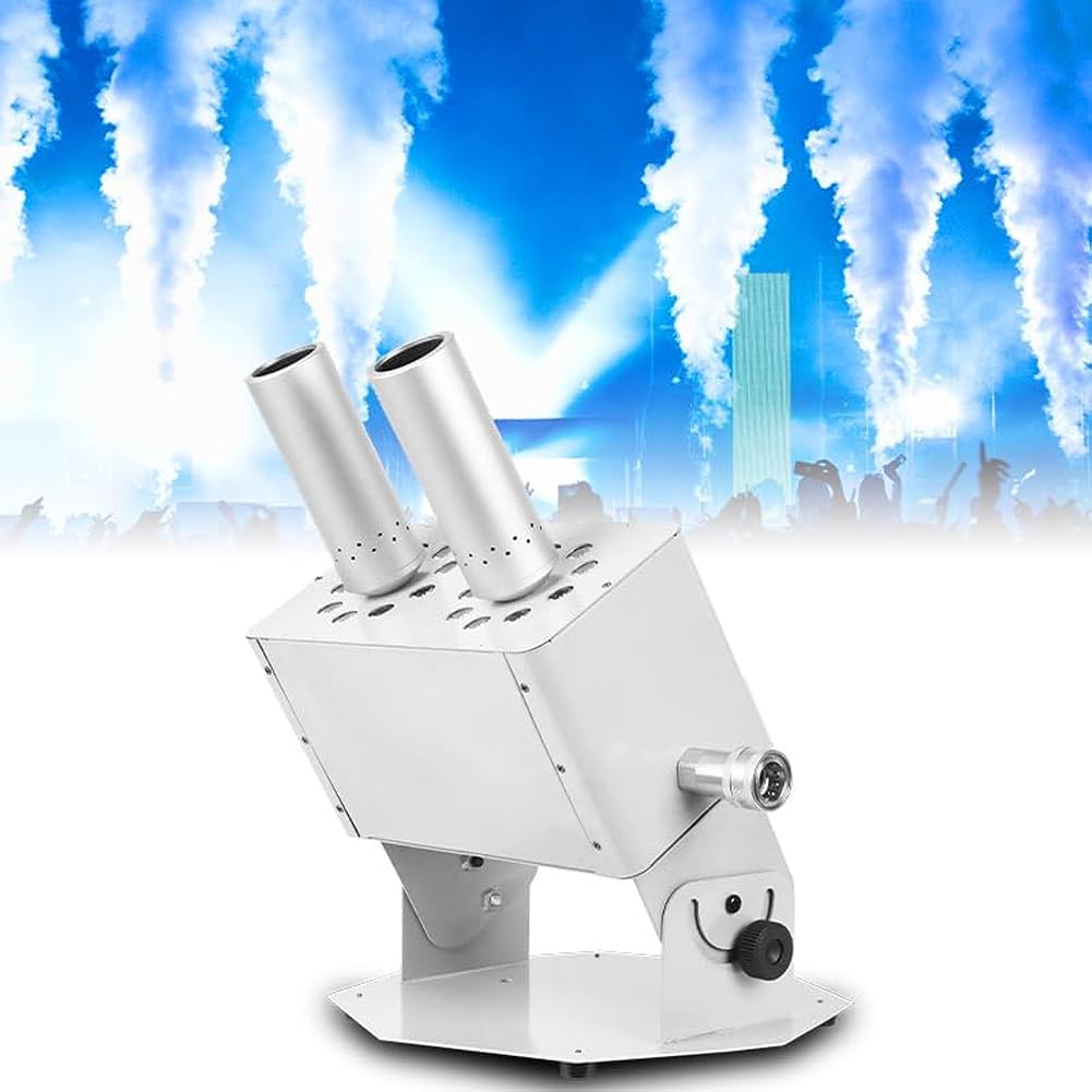 Máquina de Chorro de CO2 de Doble Cabezal, máquinas de Niebla de Escenario de 100 W, máquina de Chorro criogénico de CO2, máquina de Niebla de Humo de Columna de CO2 con Efecto de Escenario con