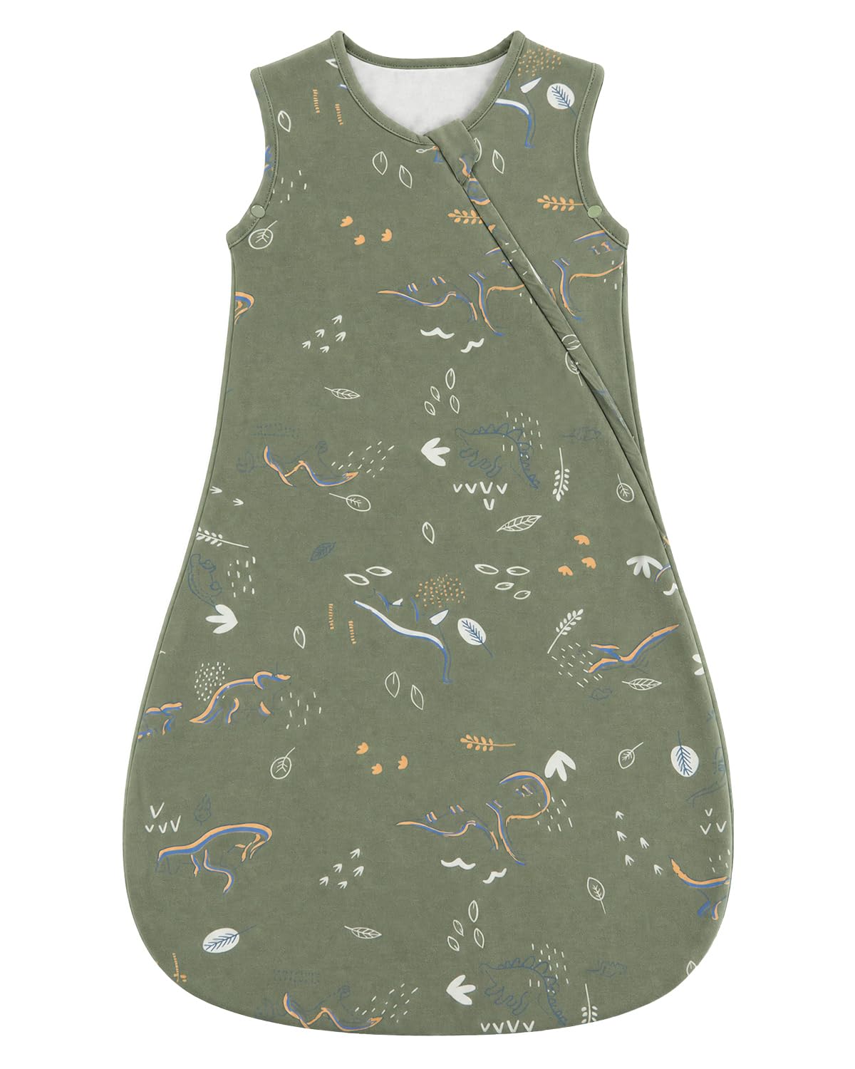 WYTbaby baby summer clothes zipper 1.0Tog 12-18 Months Green Dinosaur