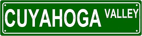 CUYAHOGA VALLEY NATIONAL PARK Metal Tin Street Sign Bar Cafe Garage Cave Home Ro