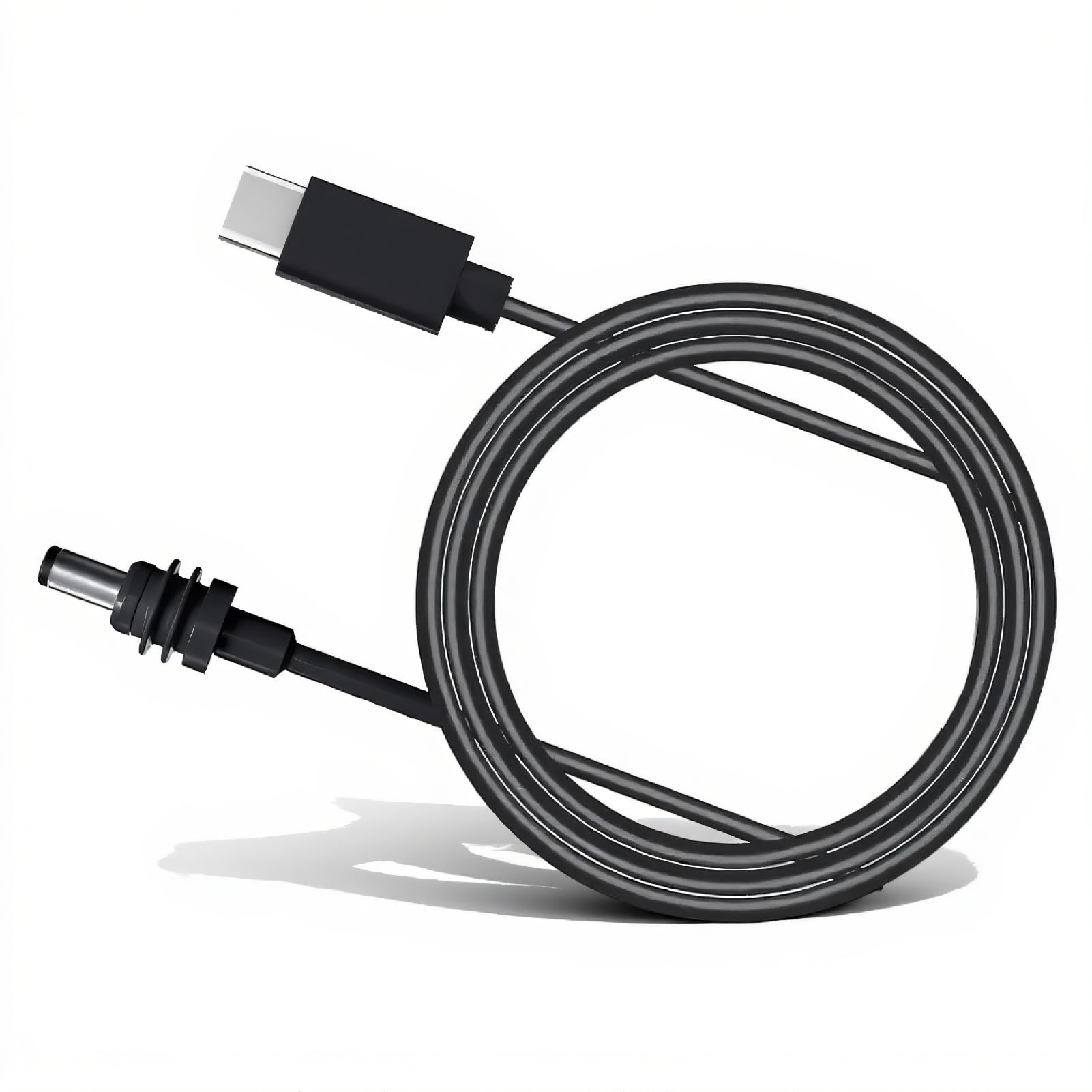 Photo 1 of Mini USB C to DC Power Cable, 2M 6.5FT 100W USB Type C Input to Jack Charging Cord, Rectangular Satellite DC Power Cable Replacement for 65W + PD Power