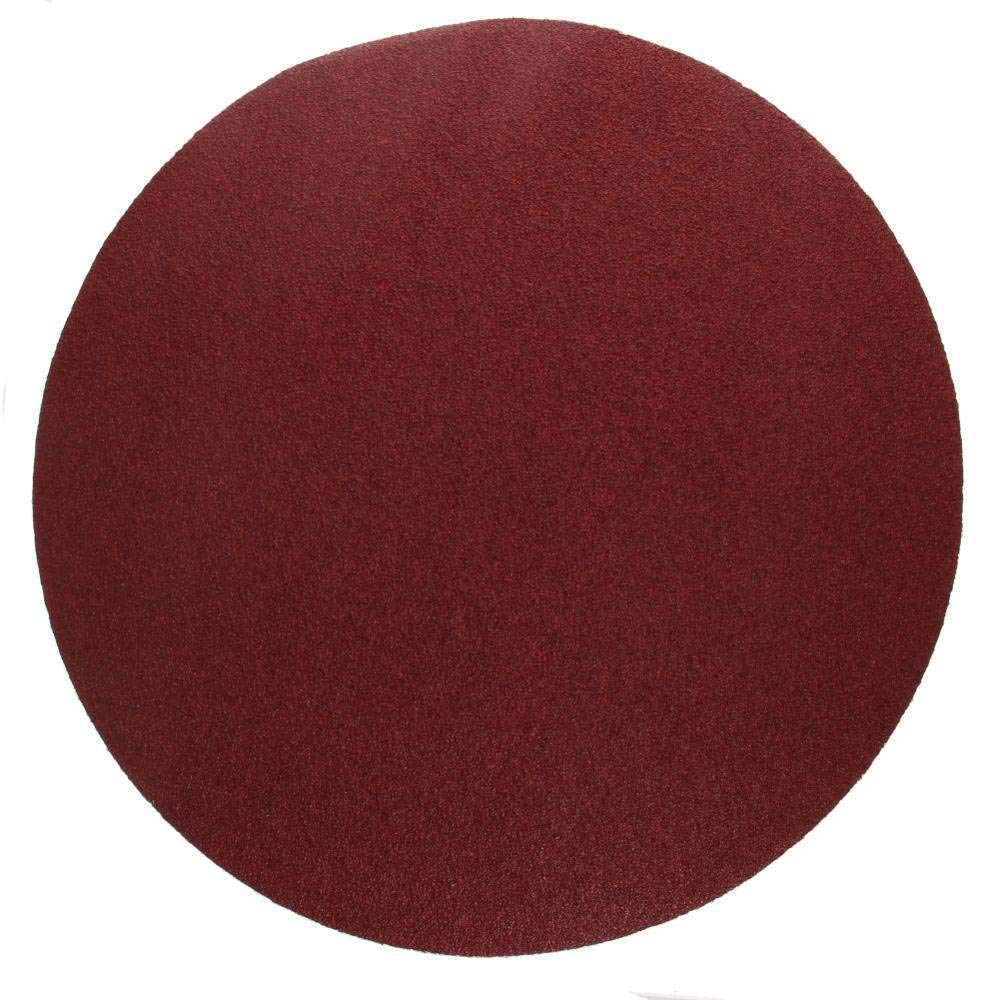 2/5/8 pezzi carta vetrata adesiva rossa 12 pollici senza foro utensile per levigatura abrasiva tonda allumina grana 40/60/80/100, grana 100 x5 pezzi