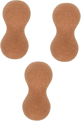 BESTOYARD 3 unidades de masaje de doble bola de punto de gatillo muscular, bola de masaje de pies, bola de movilidad para masaje físico de maní,