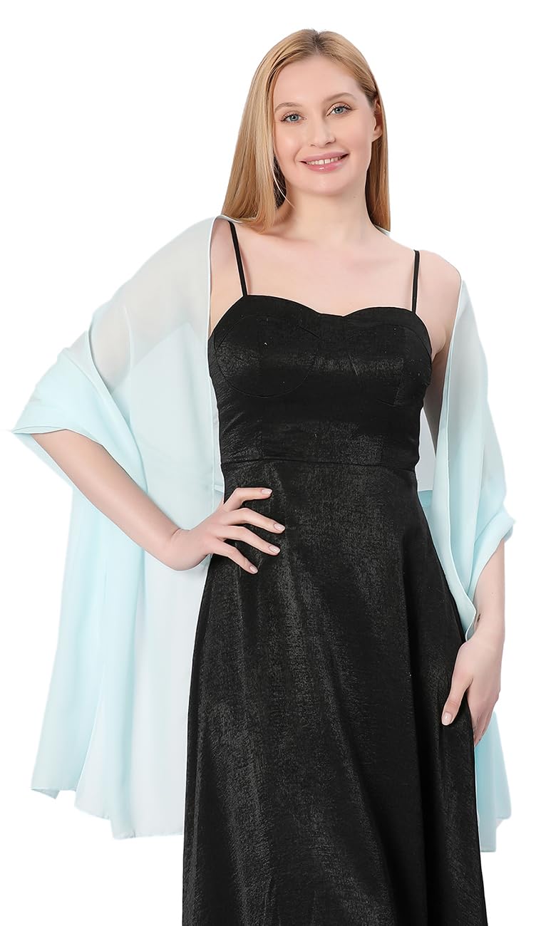 FAIRYGATE Chiffon Stola Schal für Brautkleider Abendkleider Alltagskleidung in verschiedenen Farben Schals & Tücher für Damen